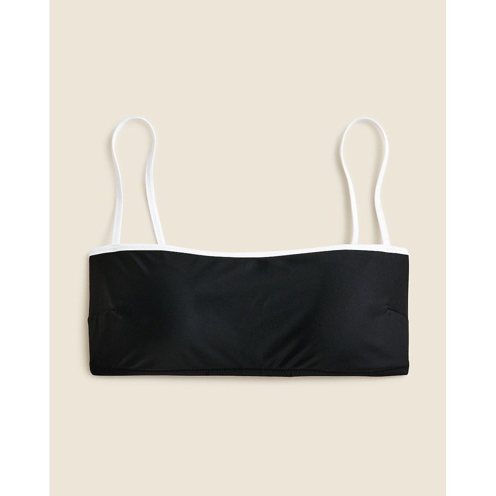 J.Crew‎ Contrast straight-neck bikini top Large